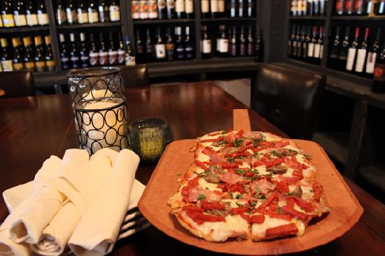 The Wine Bistro Upper Arlington signature dishes Beef Short RibsChicken SaltimboccaFilet and Bleu Flatbread